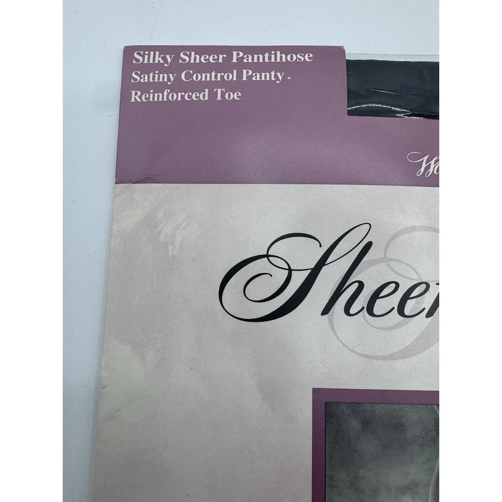Vintage JcPenny Sheer Caress Subtle Super Shapers Queen‎ Short Off Black 87 New